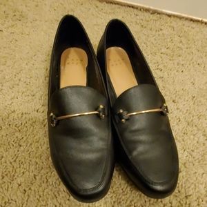 Black loafers